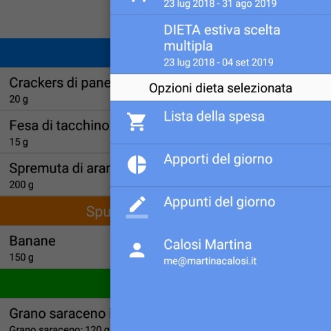 La dieta direttamente sul tuo smartphone